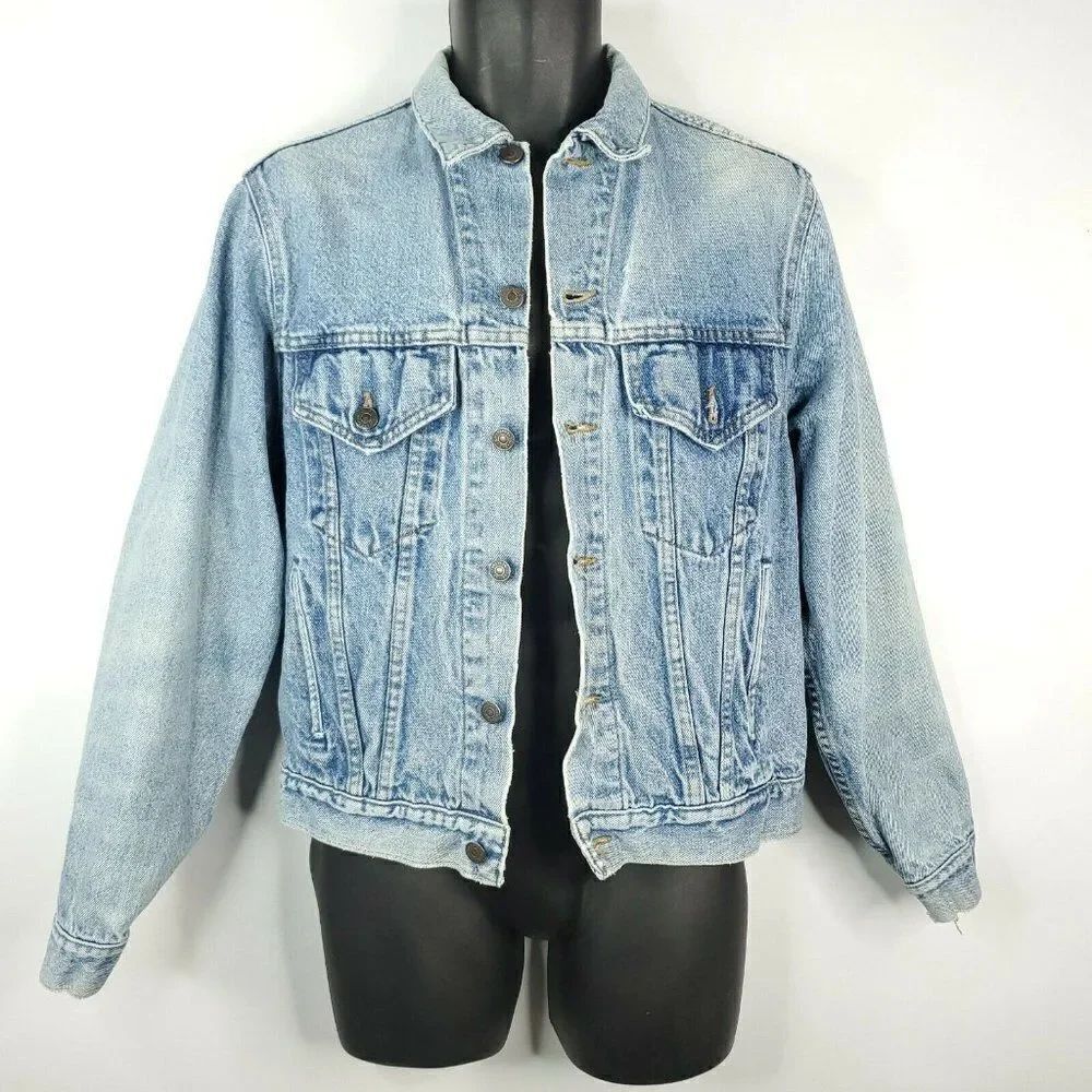 Vintage 80s Levis Trucker Denim Jean Jacket M USA